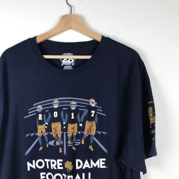 Notre Dame Football Short Sleeve Graphic Tee 2XL - Picture 2 of 5